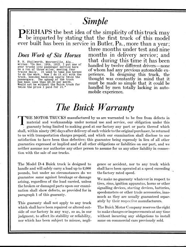 1914 Buick Commercial Cars Page 6